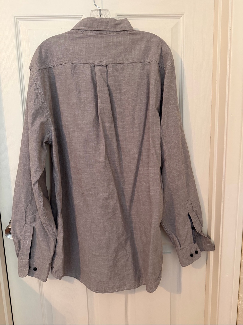 U.S. Polo Assn. Men's 💯% Cotton Casual Button-Up Shirt - Size LT Grey/Tan. - Picture 6 of 10